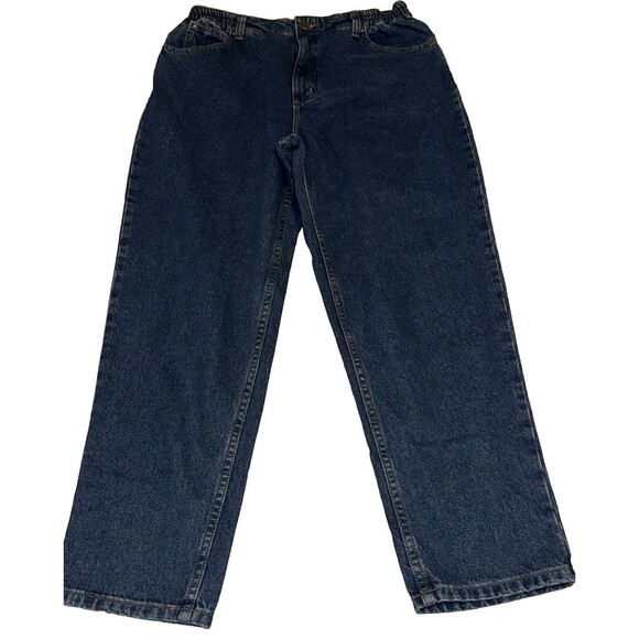 LL Bean Double L Jeans Women’s 16P Blue Comfort Waist Relaxed Fit - Picture 1 of 11